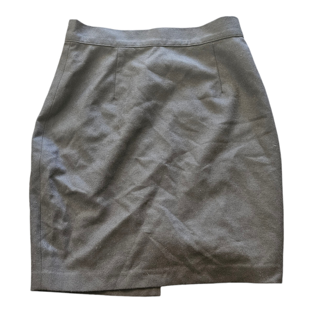 United Colors Of Benetton Small Dark Gray Wool Mini Skirt